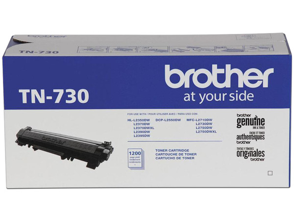 Cartucho de Tóner Brother Modelo: TN-730, Negro.