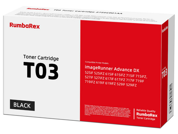 Tóner Canon T03BK 2725C001AA negro, compatible con ImageRunner 525, 615, 715, 527, 617, 717