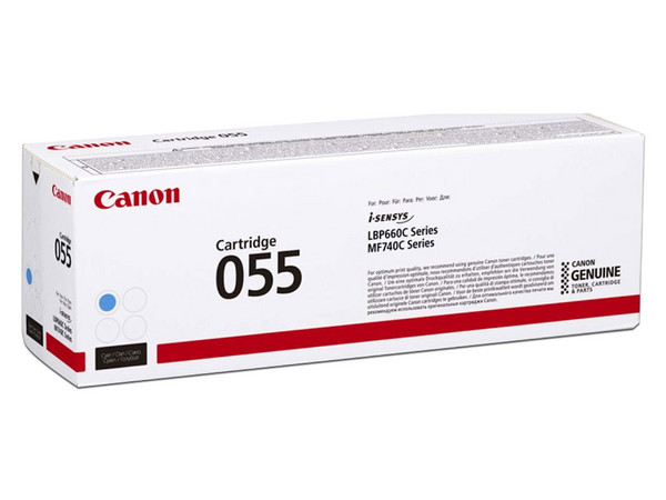 Cartucho de Tóner Canon Modelo: Cartridge 055, Cian.
