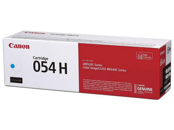 Cartucho tóner Canon Cartridge 054H Cian, Modelo: 3027C001AA.