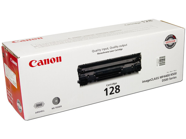 Cartucho de Tóner Canon 128 Negro, Modelo: 3500B001AA.
