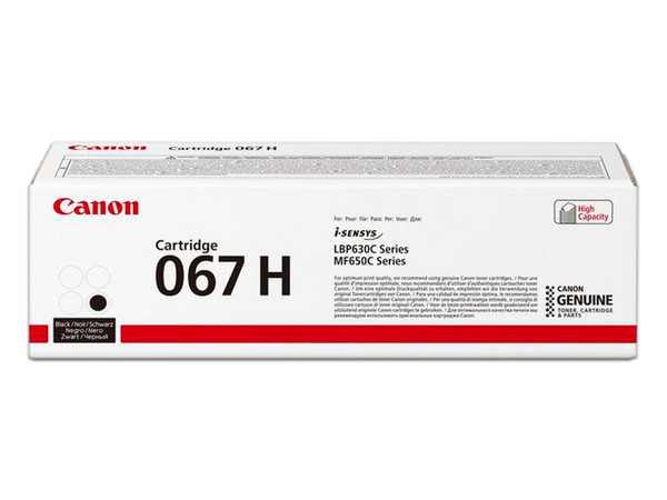 Cartucho de Tóner Canon 067H Negro, Modelo: 5106C001AA.