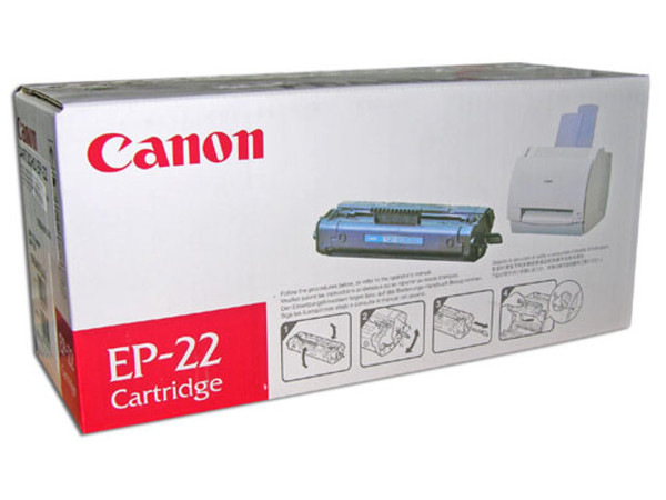 Cartucho de Tóner Canon Negro, Modelo: EP22.