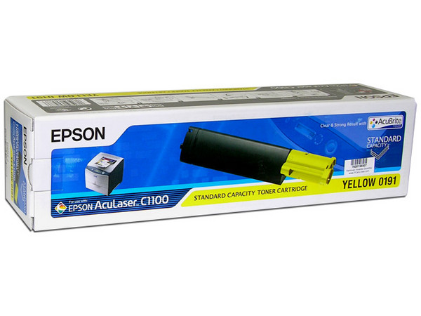 Toner Epson, Color Amarillo (capacidad standard) Modelo: S050191