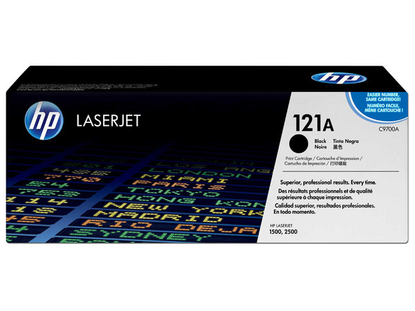 Cartucho de Tóner HP 121A Negro, Modelo: C9700A.