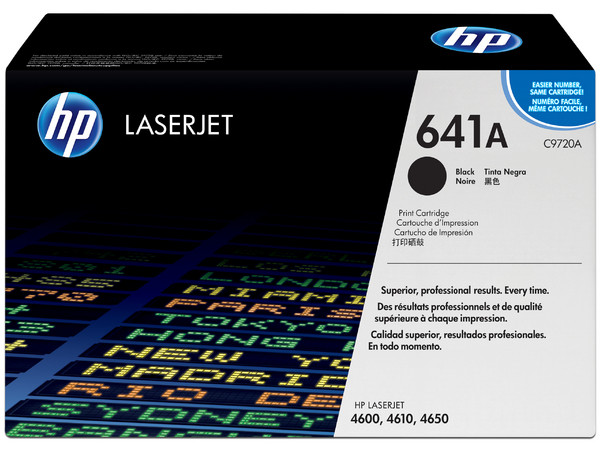 Cartucho de tóner HP 641A Negro Laserjet Original (C9720A).