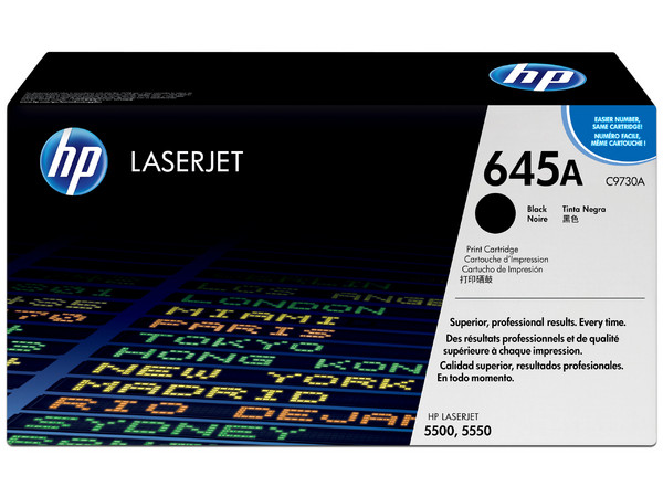 Cartucho de tóner HP 645A Negro Laserjet Original (C9730A).