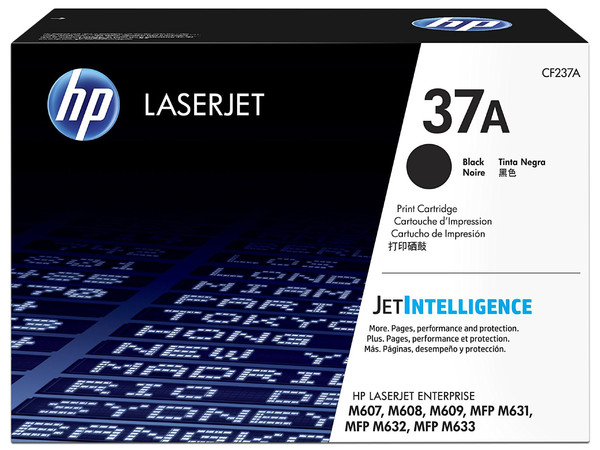 Tóner para impresora HP 37A Negro Laserjet Original (CF237A).