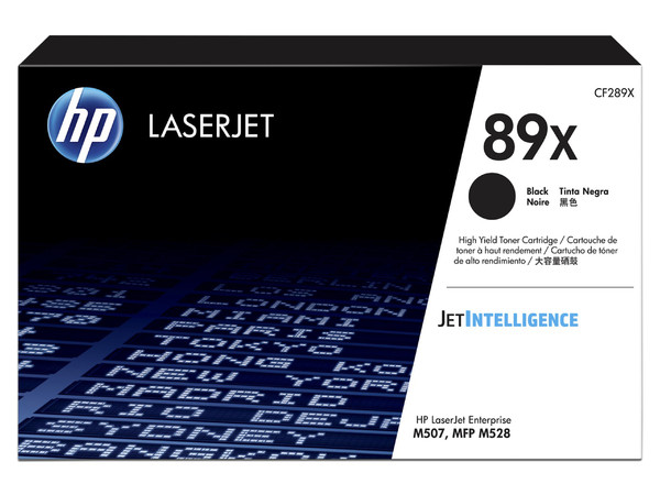 Tóner para impresora HP 89X Negro LaserJet Original (CF289X).