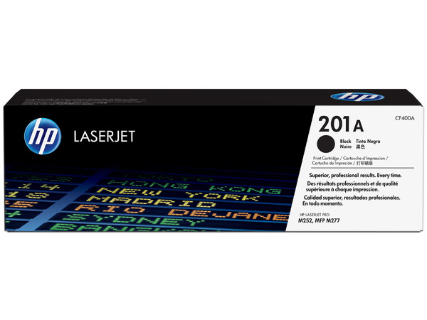 Tóner para impresora HP 201A Negro Laserjet Original (CF400A).