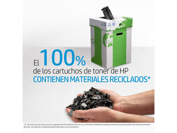 Cartucho de tóner HP 204A Cian Laserjet Original (CF511A).