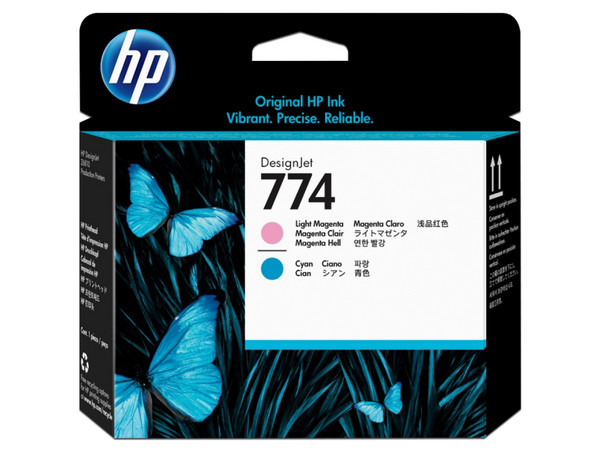 Cabezal de Impresión HP 774 Magenta-Cian, Modelo: P2V98A.
