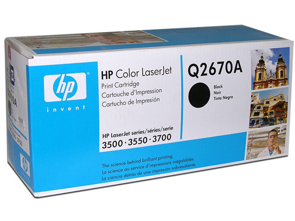 Cartucho de tóner HP 308A Negro Laserjet Original (Q2670A).