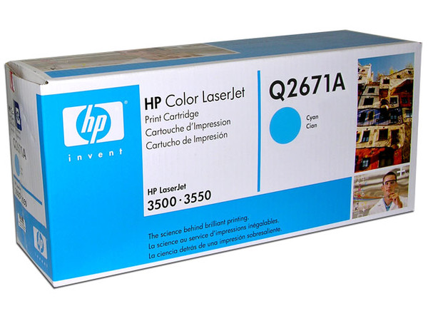 Cartucho de tóner HP 309A Cian Laserjet Original (Q2671A).