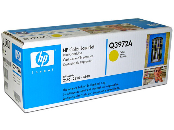Cartucho de tóner HP 123A Amarillo Laserjet Original (Q3972A).