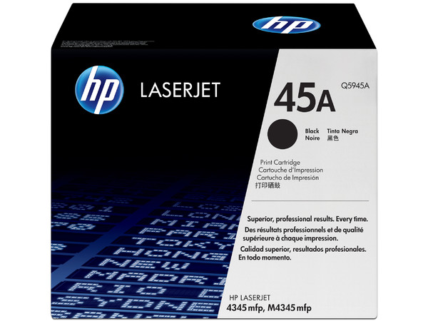 Cartucho de tóner HP 45A Negro Laserjet Original (Q5945A).