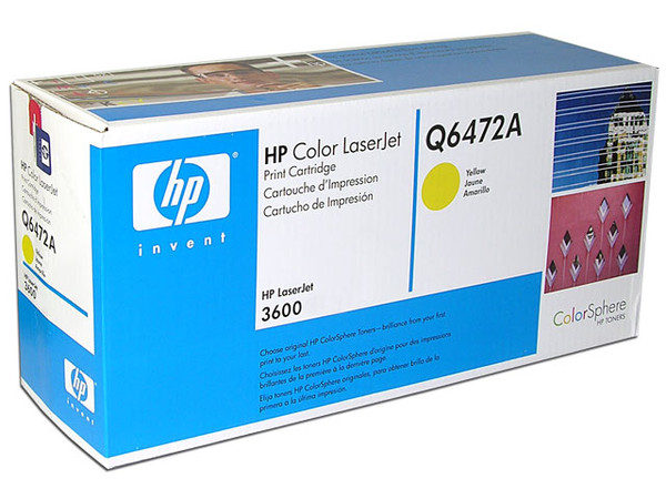 Cartucho de tóner HP 502A Amarillo Laserjet Original (Q6472A).