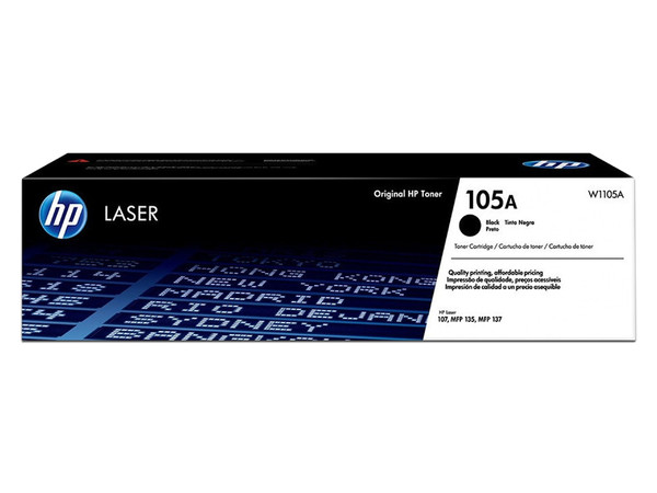 Cartucho Original de Tóner HP 105A LaserJet (W1105A), Color Negro.