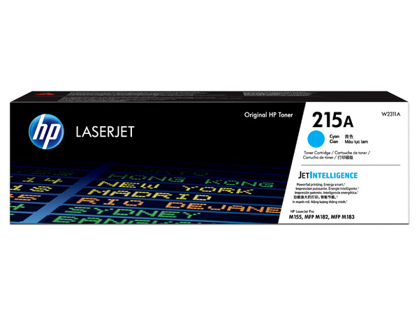 Cartucho de tóner HP 215A Laserjet Original . Color Cian (W2311A).