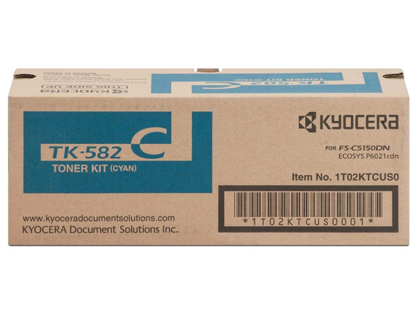 Cartucho de Tóner Kyocera cian, Modelo: 1T02KTCUS0.