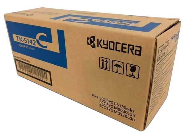 Cartucho de Tóner Kyocera Cian, Modelo: TK-5142C.