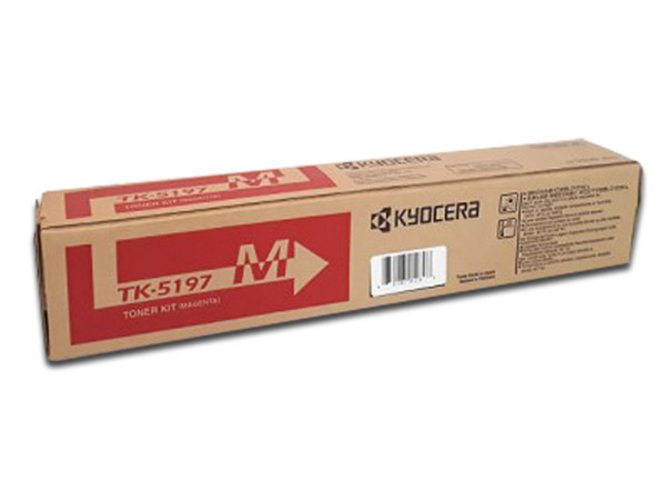 Cartucho de Tóner Kyocera Magenta, Modelo: TK-5197M.