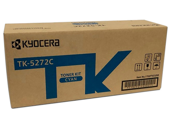 Cartucho de Tóner Kyocera TK-5272C, Color Cian.