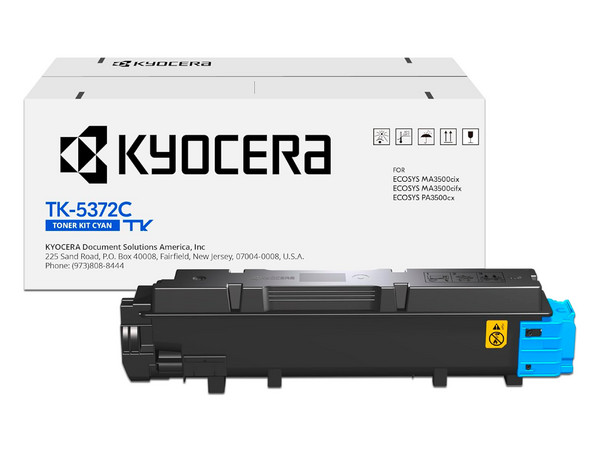 Cartucho de tóner Cian, Kyocera, Modelo: TK-5372C