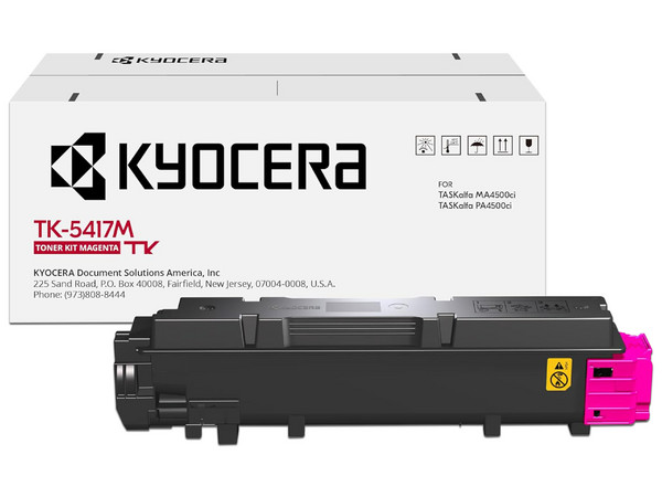 Cartucho de Tóner Kyocera TK-5417m Magenta, Modelo: 1T02Z7BUS0.