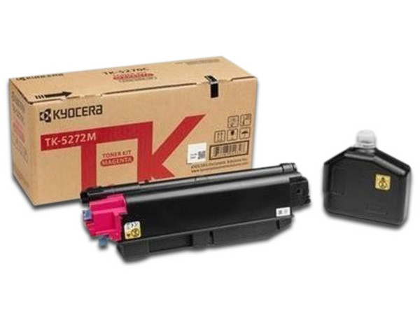 Cartucho de Tóner Kyocera TK-5272M Magenta, Modelo: 1T02TVBUS0.