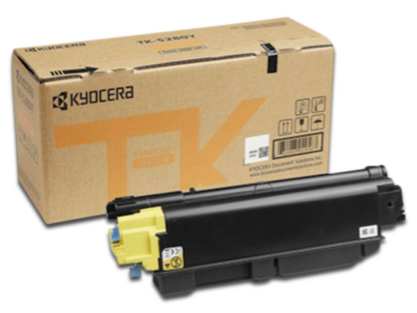 Cartucho de tóner Kyocera Amarillo, Modelo: TK-5282Y.