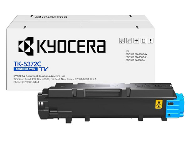 Cartucho de Tóner Kyocera Color Cian, Modelo: TK-5372C.