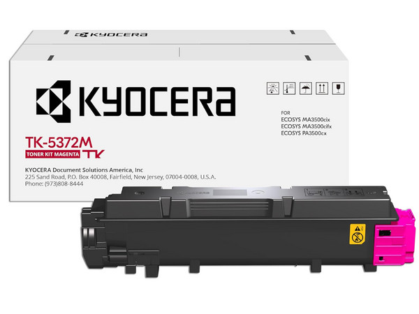 Cartucho de Tóner Kyocera Color Magenta, Modelo: TK-5372M.