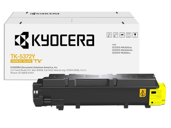Cartucho de Tóner Kyocera Color Amarillo, Modelo: TK-5372Y.