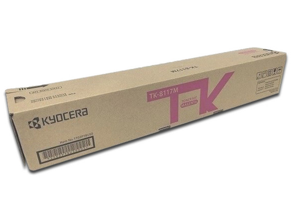 Cartucho de Tóner Kyocera Magenta, Modelo: TK-8117M.