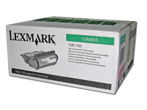 Cartucho de Tóner Lexmark Negro, Modelo: 12A6835.