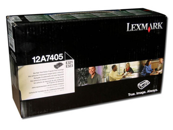 Cartucho de Tóner Lexmark Negro, Modelo: 12A7405