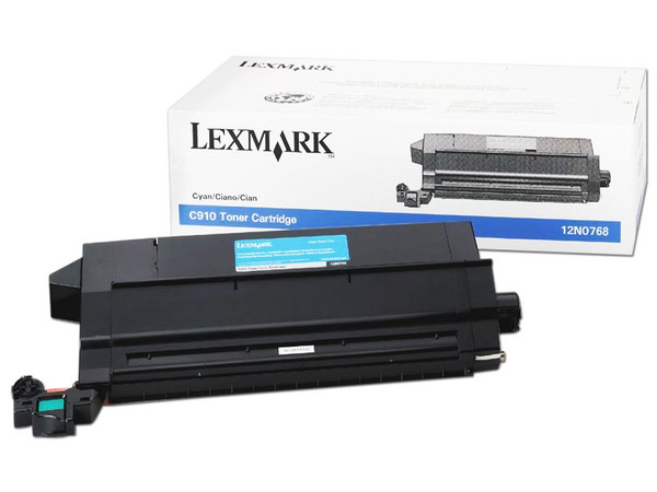 Cartucho de Tóner Lexmark Cian, Modelo: 12N0768