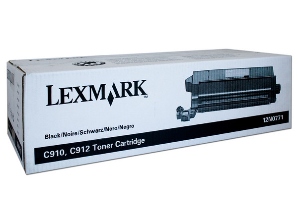 Cartucho de Tóner Lexmark Negro, Modelo: 12N0771.