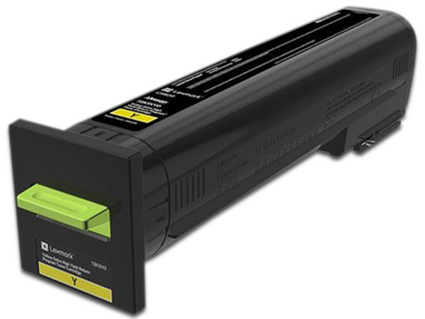 Cartucho de tóner Lexmark, Amarillo, Modelo: 72K4XY0