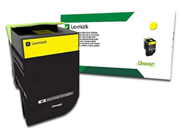 Cartucho de tóner Lexmark, Amarillo, Modelo: 78C4XY0.