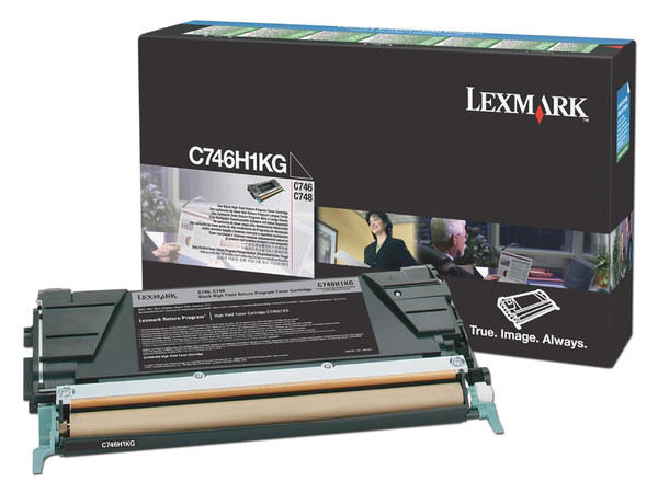 Cartucho de Tóner Lexmark Negro, Modelo: C746H1KG.