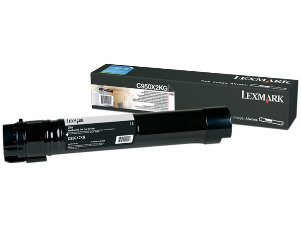 Cartucho de Tóner Lexmark C950 Negro, Alto Rendimiento, Modelo: C950X2KG.