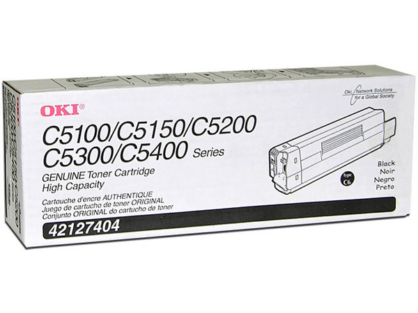 Cartucho de Tóner OKIDATA Negro, Modelo: 42127404