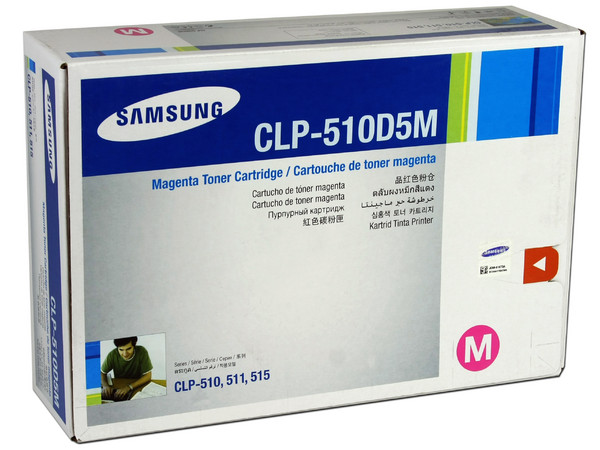 Cartucho de Tóner Samsung, Magenta CLP-510D5M.