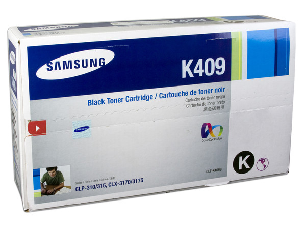 Cartucho de Tóner Samsung Negro, Modelo: CLT-K409S.
