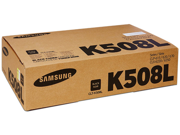 Cartucho de Tóner Samsung Negro, Modelo: CLT-K508L.