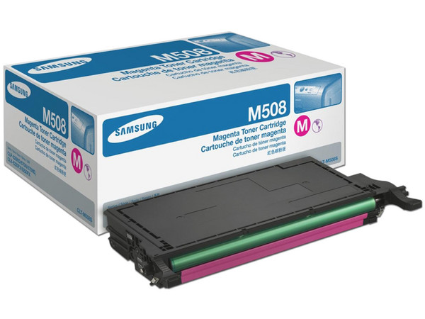 Cartucho de Tóner Samsung Magenta, Modelo: CLT-M508S.