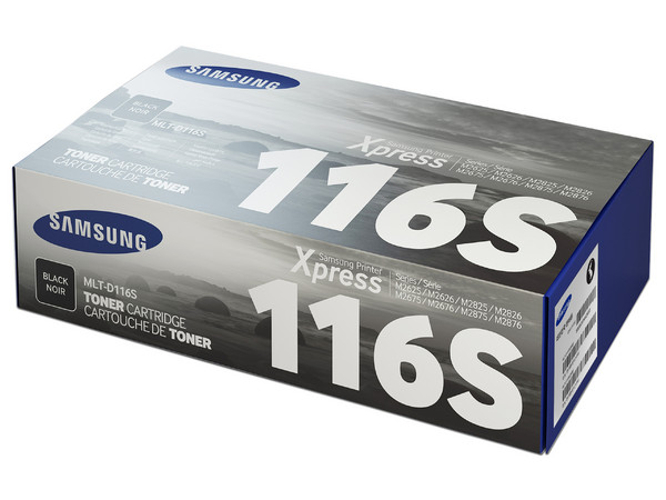 Cartucho de Tóner Samsung 116S Negro, Modelo: MLT-D116S.