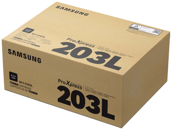 Cartucho de Tóner Samsung 203L, Negro, Modelo: MLT-D203L.